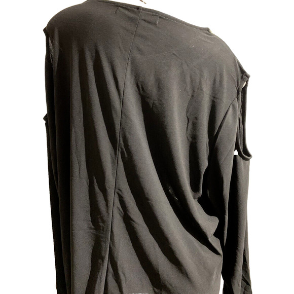 NWT Women's Chloe Jasmine Black Party Top with Gold Sequin Collar Size 26 28 3X - Picture 9 of 11